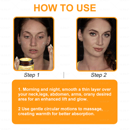 Made and Shipped from USA  🎉🎉𝑽𝑳𝑺𝑽𝑳𝑺® Bee Venom Comprehensive Cream  LAST DAY 80% OFF(Sagging Skin, Fine Lines, Loss of Firmness, Flat Bust, Drooping Hips, and More)
