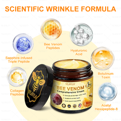 Made and Shipped from USA  🎉🎉𝑽𝑳𝑺𝑽𝑳𝑺® Bee Venom Comprehensive Cream  LAST DAY 80% OFF(Sagging Skin, Fine Lines, Loss of Firmness, Flat Bust, Drooping Hips, and More)